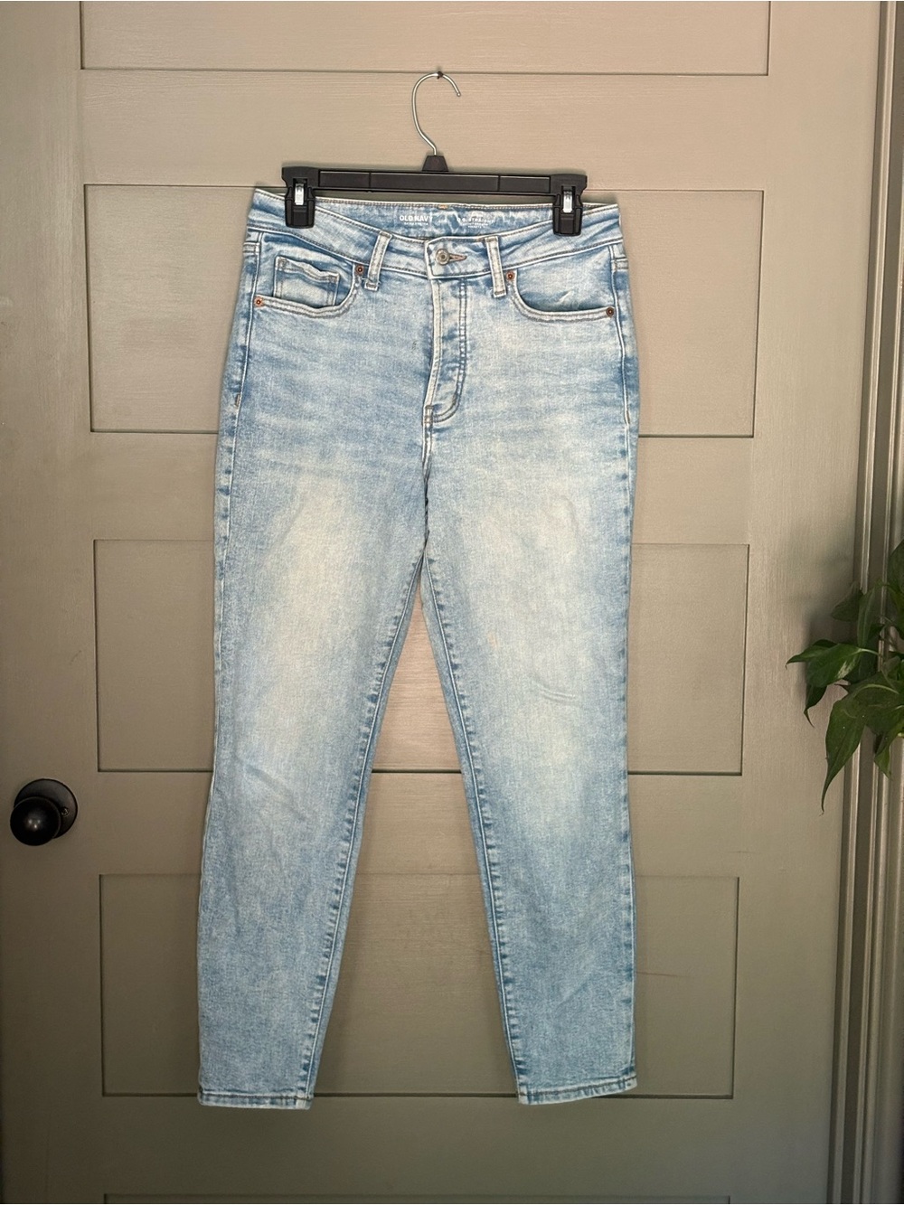Old Navy Light Wash OG Straight High-Rise Jeans